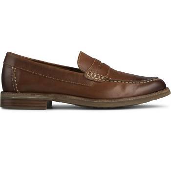 Sperry Topsfield Penny Hnede - Panske Mokasíny